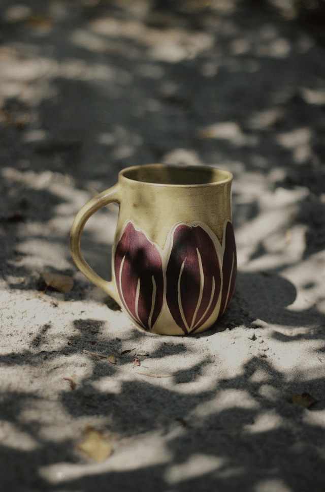 Tasse "tulipe violette" 35cl